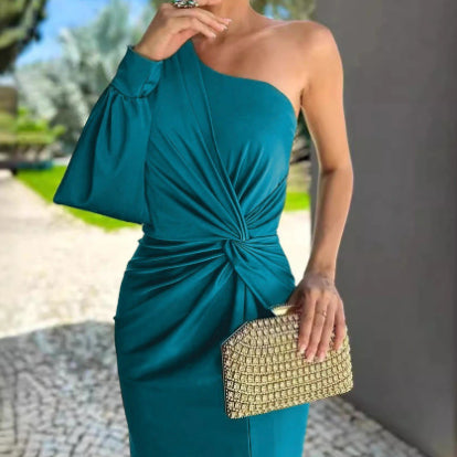 Emma | Elegant Lång Klänning med Sidoslits 10