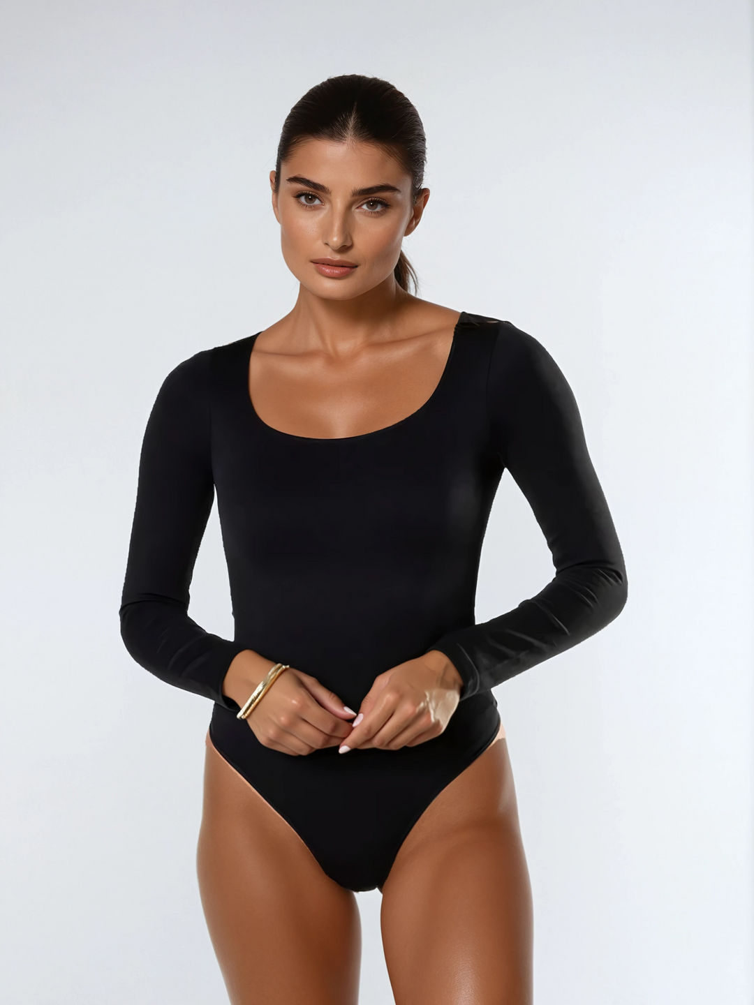 Emma | Elegant Långärmad Bodysuit med Andningsbart Tyg 1