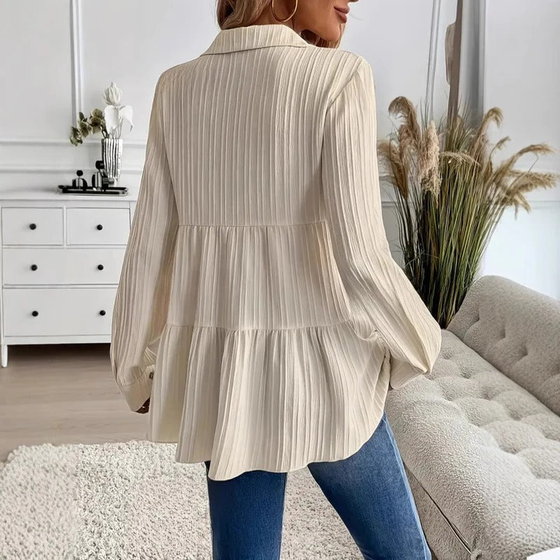 Emma | Elegant Långärmad Pullover Skjorta 2