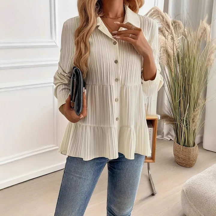 Emma | Elegant Långärmad Pullover Skjorta 3