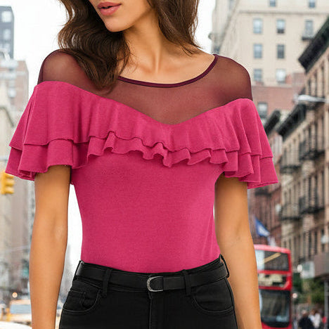 Emma | Elegant Långärmad Topp med Transparent Detalj 2