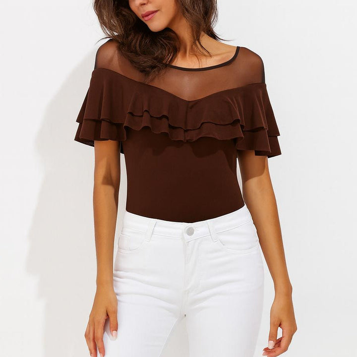 Emma | Elegant Långärmad Topp med Transparent Detalj 3