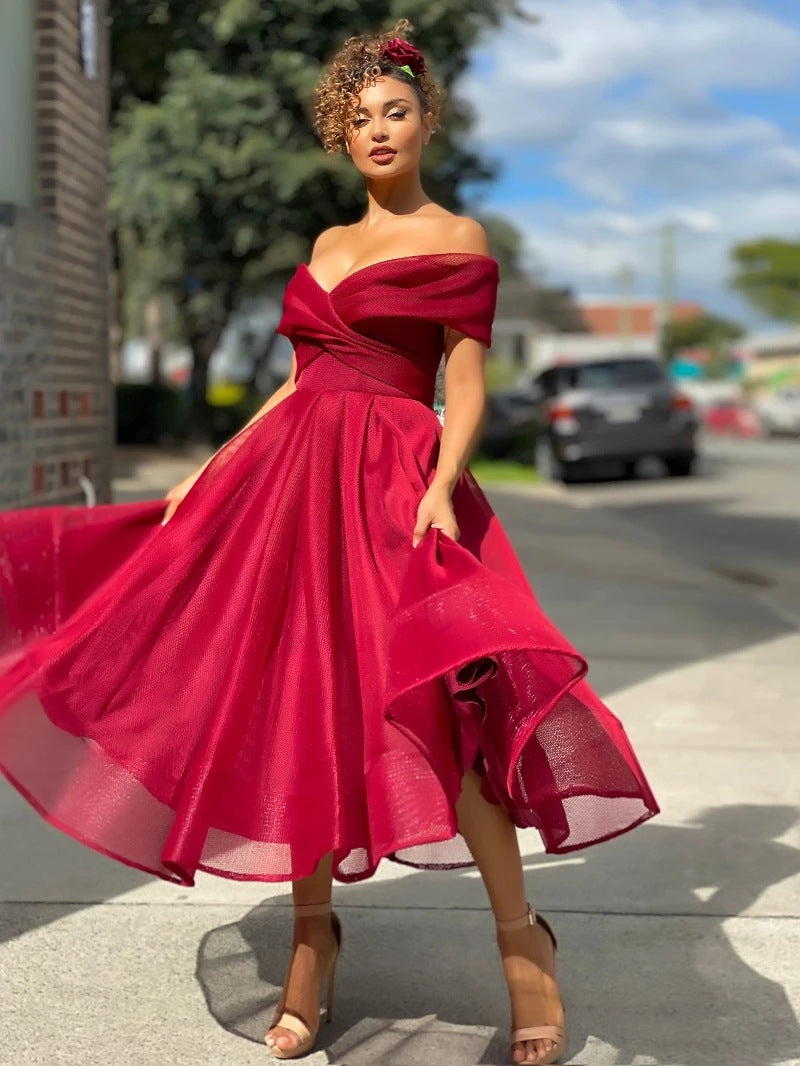 Emma | Elegant Off Shoulder Festklänning 3