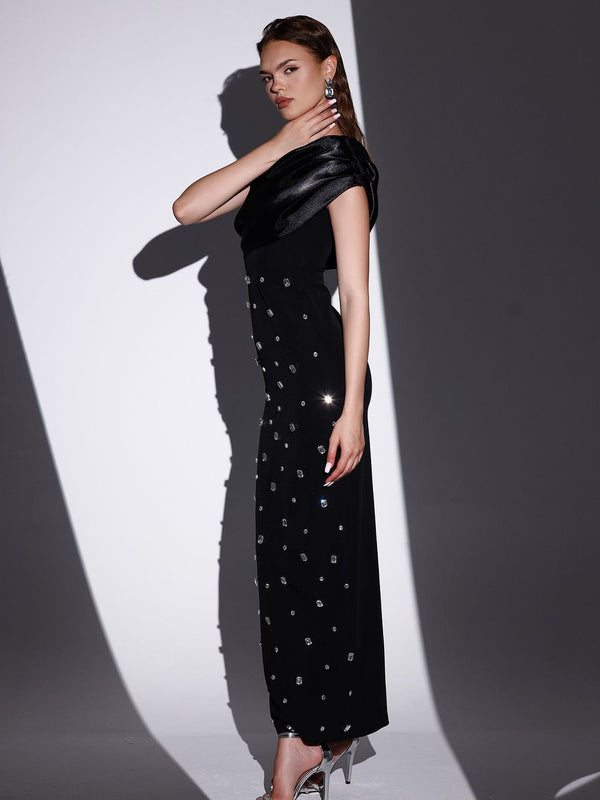 Emma | Elegant Off Shoulder Maxi Klänning 2