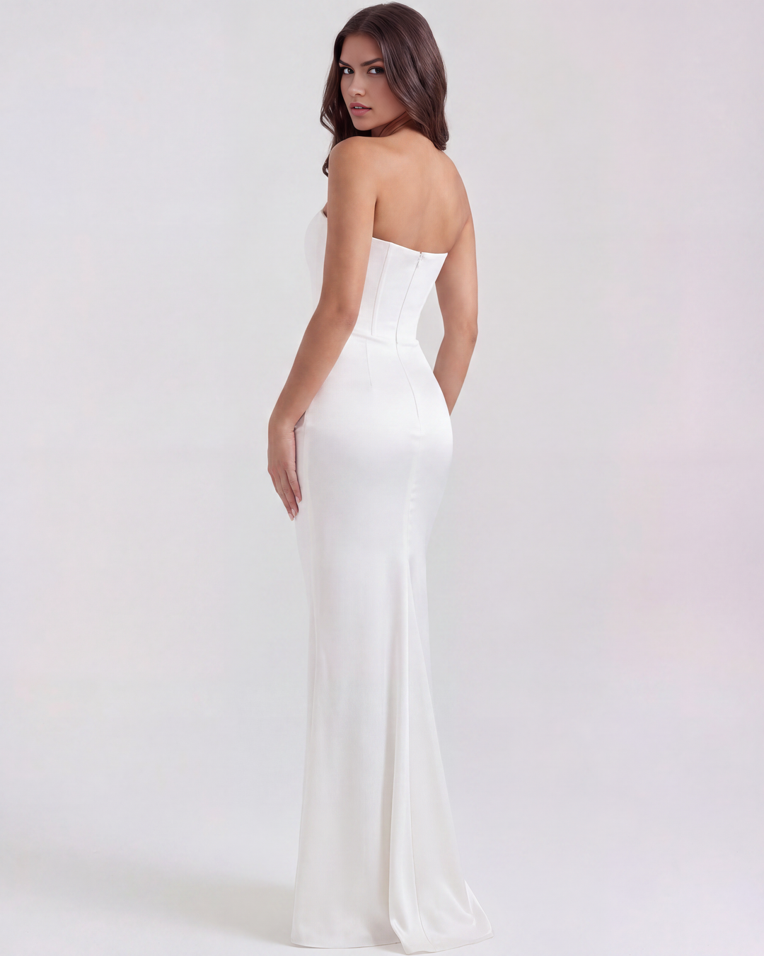 Emma | Elegant Stretch Crepe Klänning 4