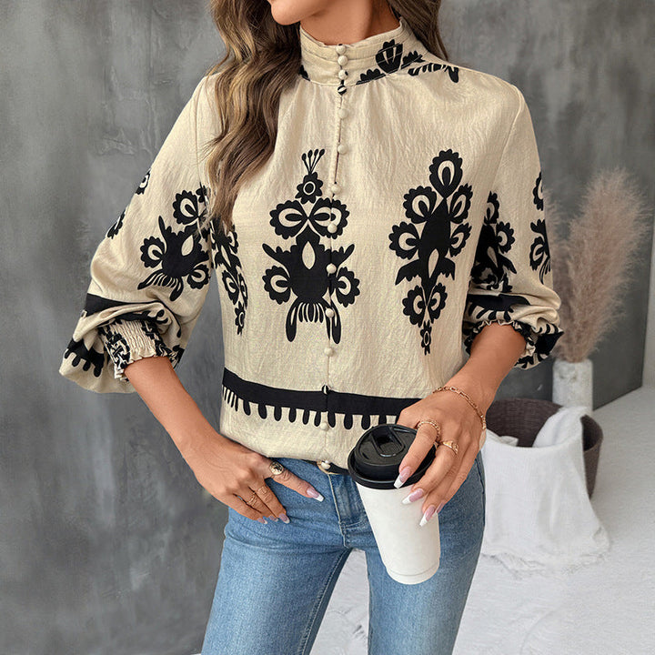 Emma | Etnisk Mönstrad Långärmad Pullover 1