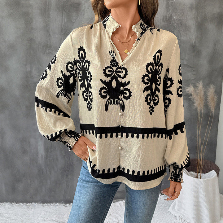 Emma | Etnisk Mönstrad Långärmad Pullover 2