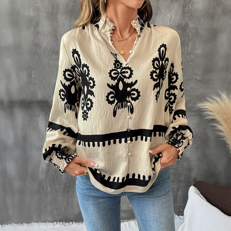 Emma | Etnisk Mönstrad Långärmad Pullover 3