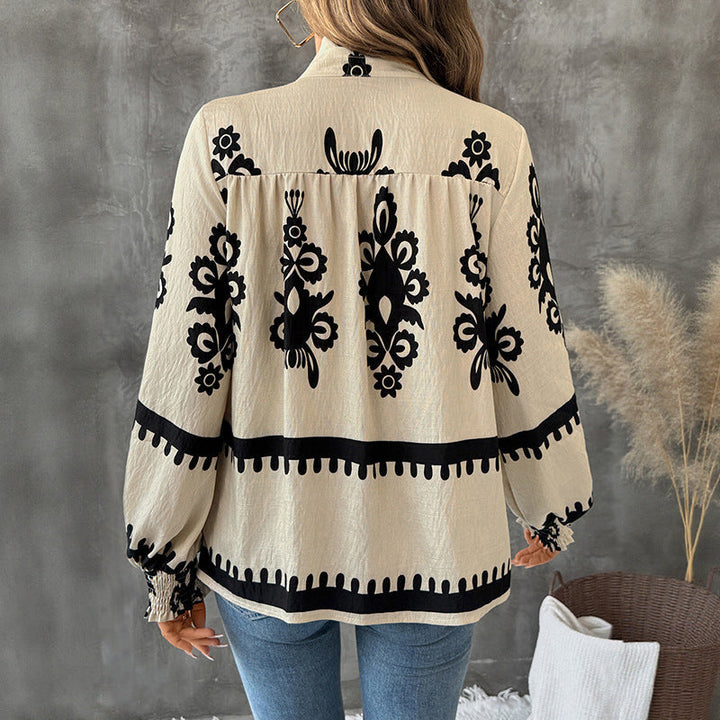Emma | Etnisk Mönstrad Långärmad Pullover 4