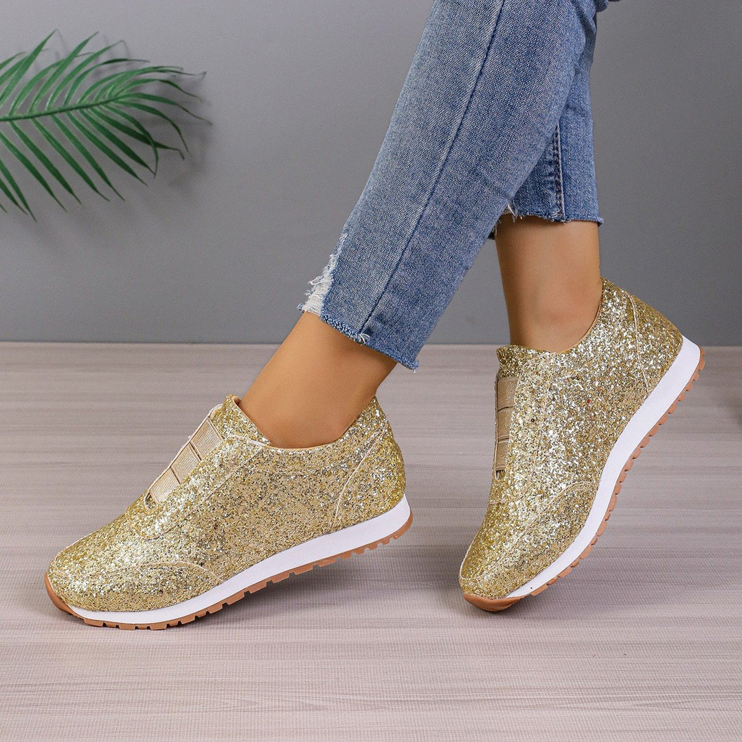 Emma | Glittrande Bekväma Slip-On-Skor 4