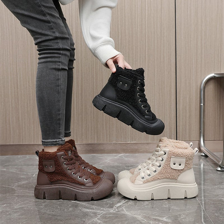 Emma | Hög Vinter Sneaker med Halkfri Sula 6