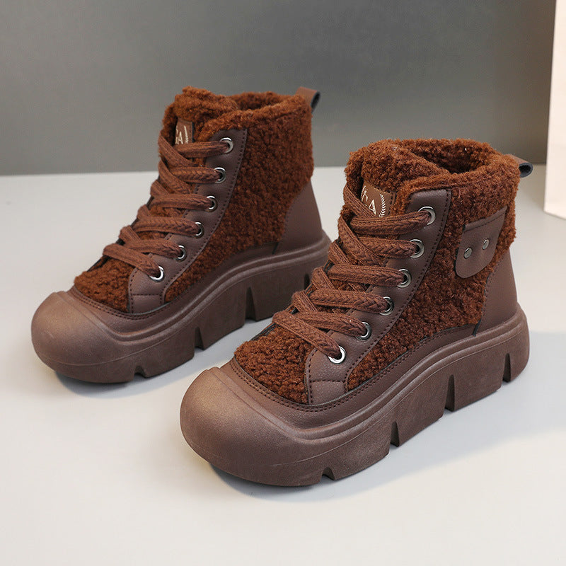 Emma | Hög Vinter Sneaker med Halkfri Sula 7