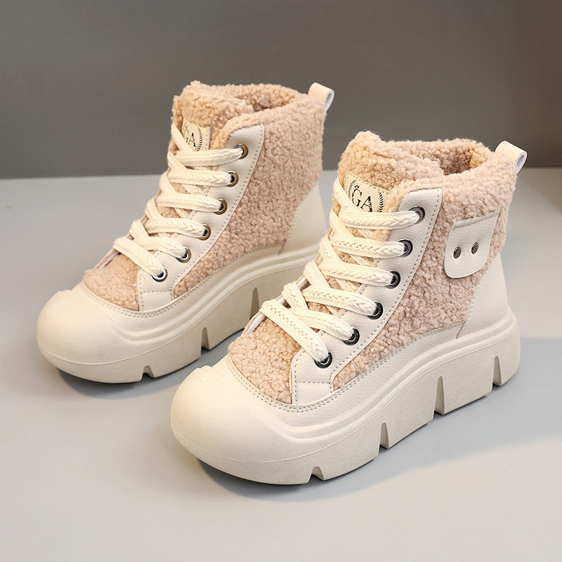 Emma | Hög Vinter Sneaker med Halkfri Sula 8