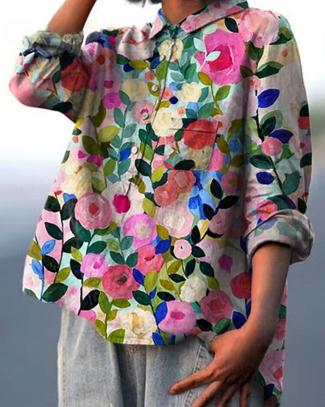 Emma | Lätt Blommig Sommarblus 1