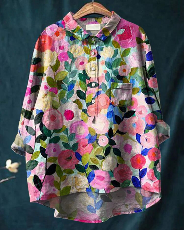 Emma | Lätt Blommig Sommarblus 11