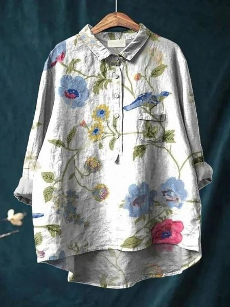 Emma | Lätt Blommig Sommarblus 13