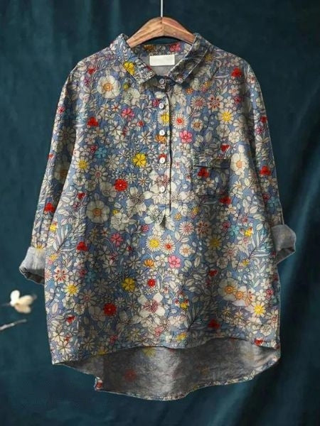 Emma | Lätt Blommig Sommarblus 9