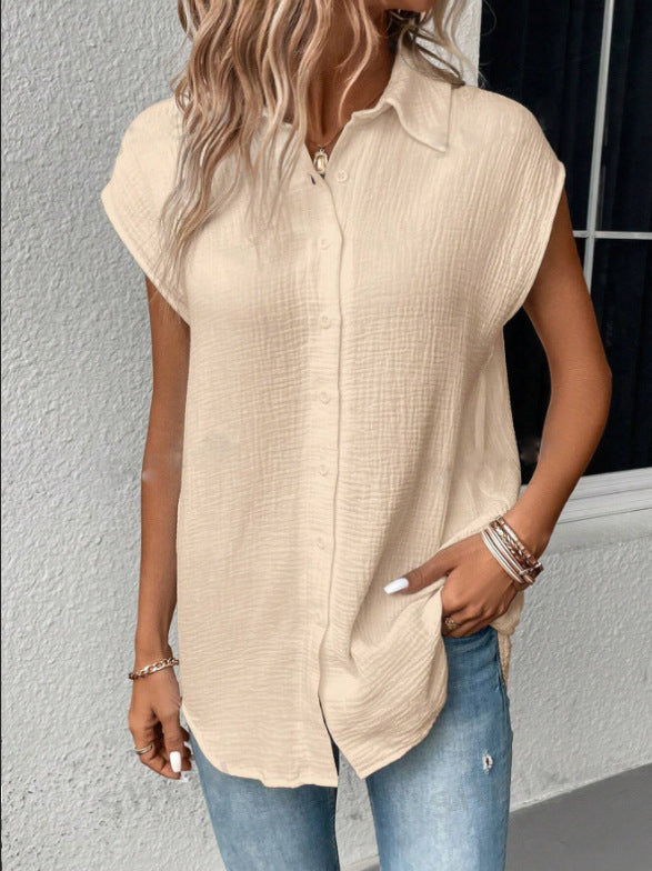 Emma | Lätt Kortärmad Blus med Broderi 3
