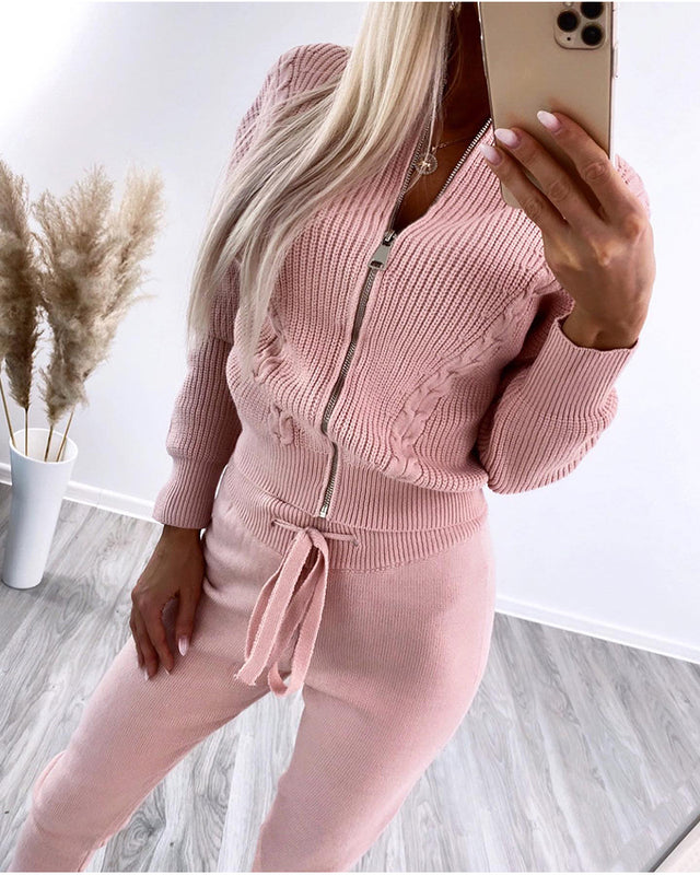 Emma | Mångsidig Långärmad Topp och Byxor Set 3