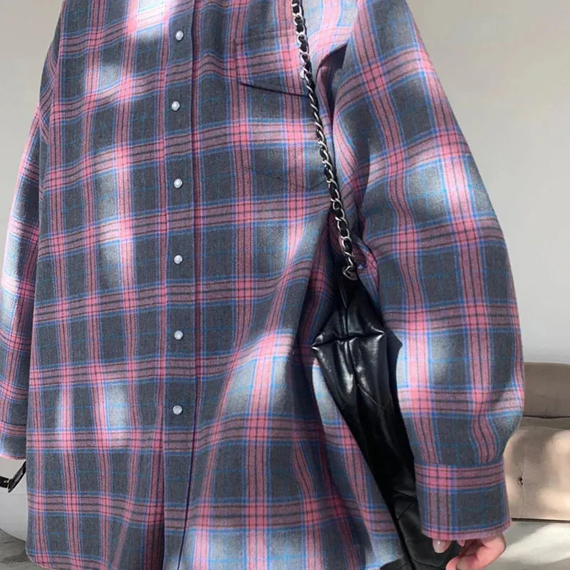 Emma | Oversized Vinter Skjorta med Rutmönster 8