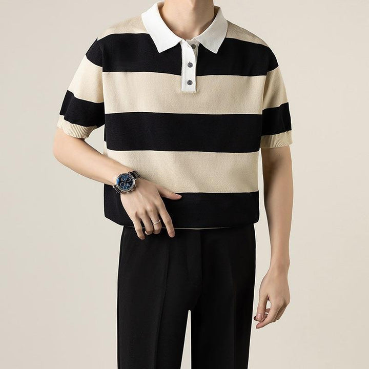 Emma | Randig Sommar Polotröja Slim Fit Dam 0