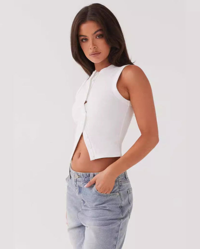 Emma | Slim Fit Ärmlös Väst för Kvinnor 4