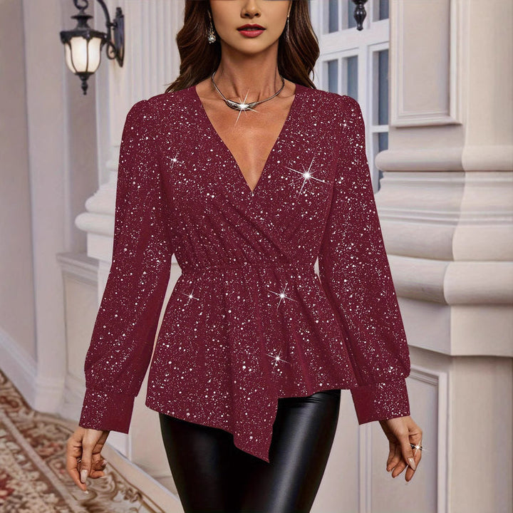 Emma | Slim Fit Hösttröja med V-Ringning 1