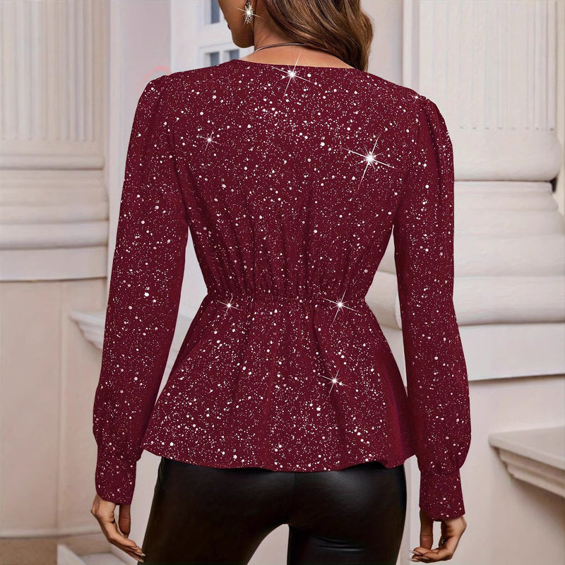 Emma | Slim Fit Hösttröja med V-Ringning 4