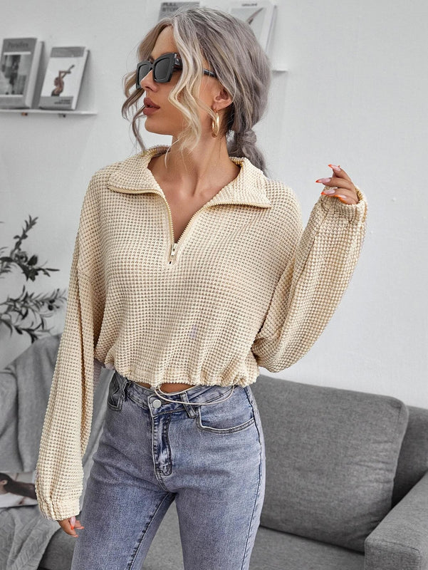Emma | Slim Fit Vårpoloskjorta med Dragkedja 2