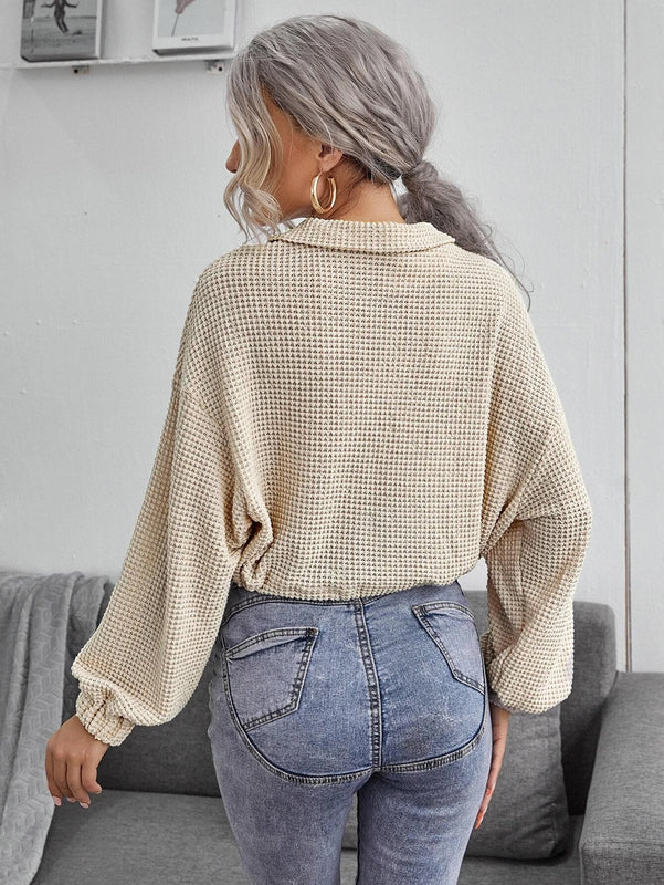 Emma | Slim Fit Vårpoloskjorta med Dragkedja 4