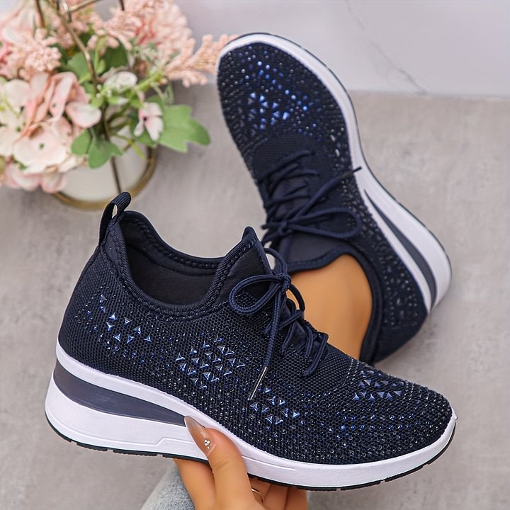 Emma | Stödjande Sneakers med Strassdetaljer 2