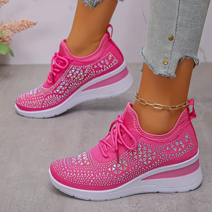 Emma | Stödjande Sneakers med Strassdetaljer 7