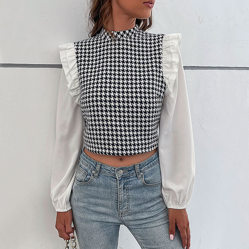 Emma | Trendig Cropped Långärmad Topp 1