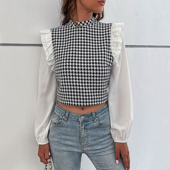 Emma | Trendig Cropped Långärmad Topp 1