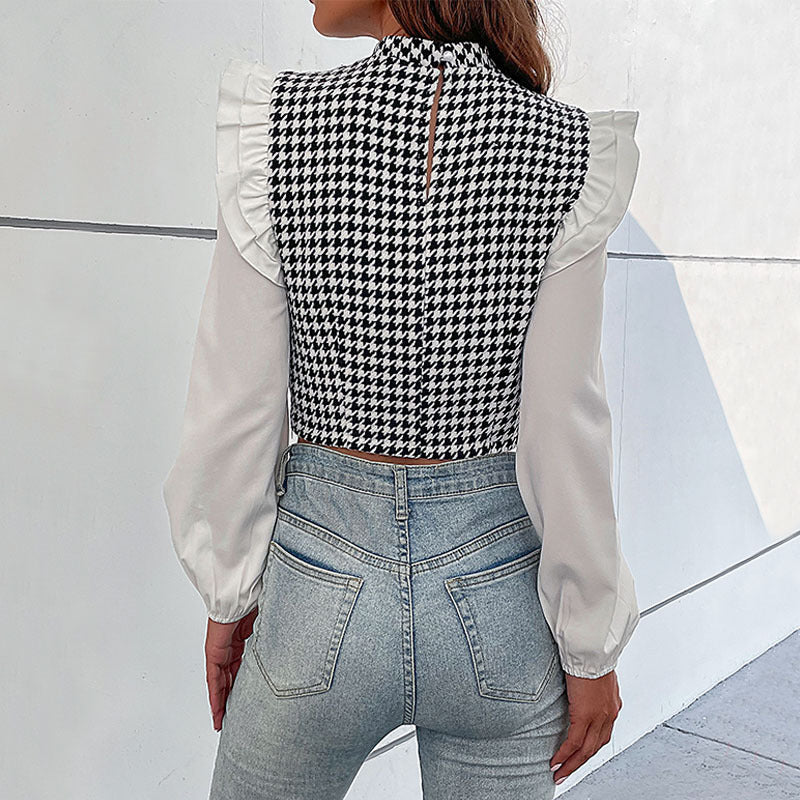 Emma | Trendig Cropped Långärmad Topp 3
