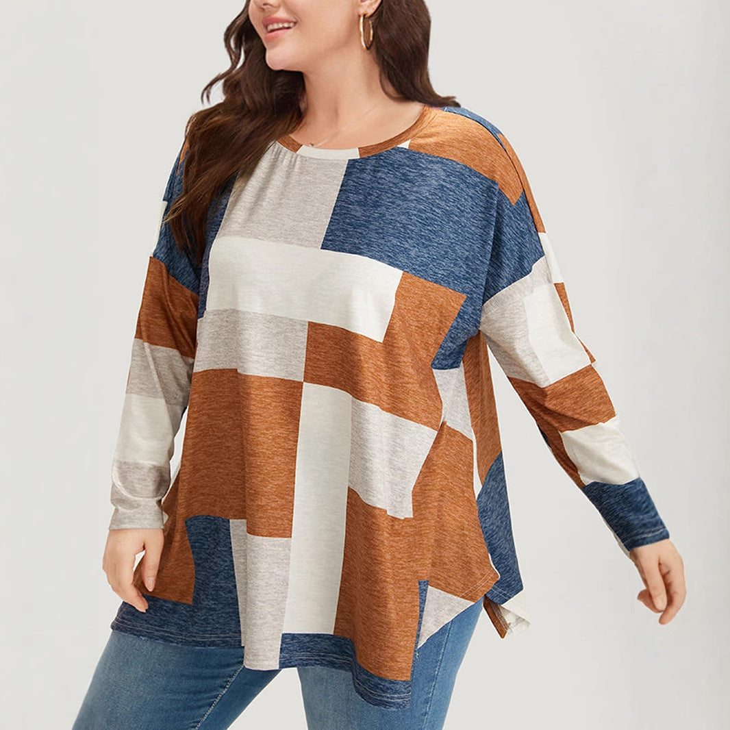 Emma | Trendig Plus Size Långärmad T-Shirt 3