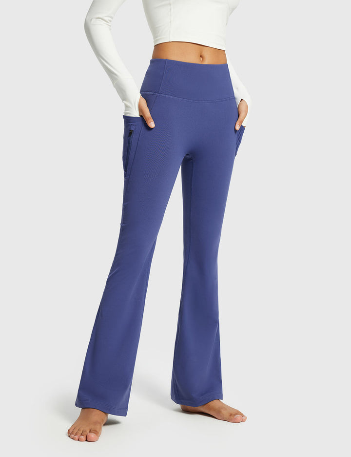 Emma | Varm Vinterhög Midja Bootcut Byxor 0
