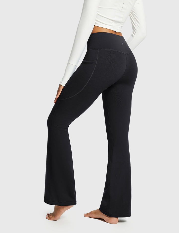 Emma | Varm Vinterhög Midja Bootcut Byxor 1