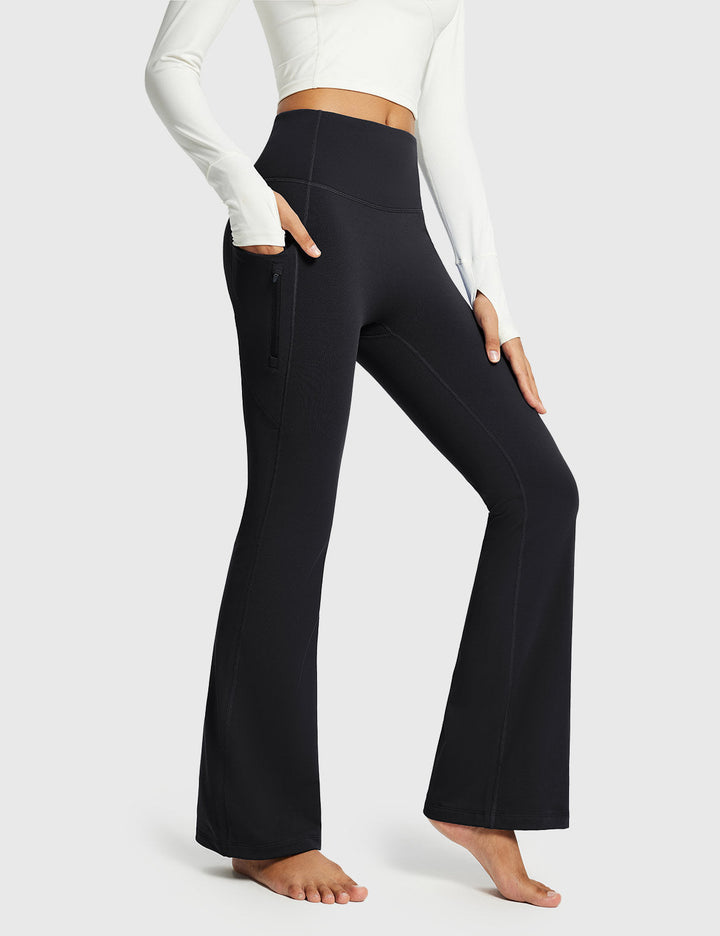 Emma | Varm Vinterhög Midja Bootcut Byxor 14