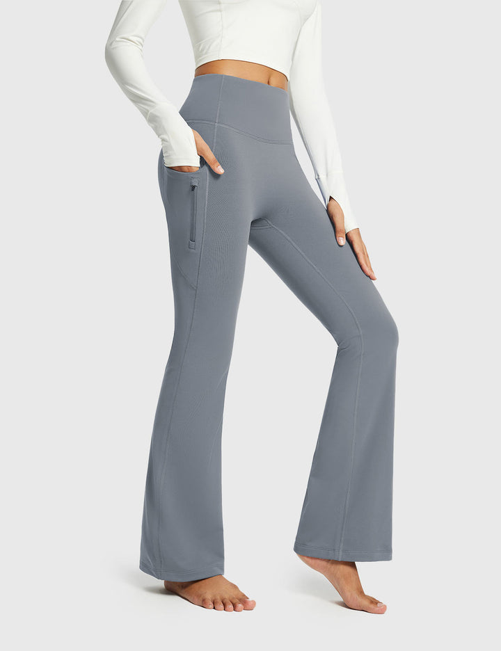 Emma | Varm Vinterhög Midja Bootcut Byxor 4