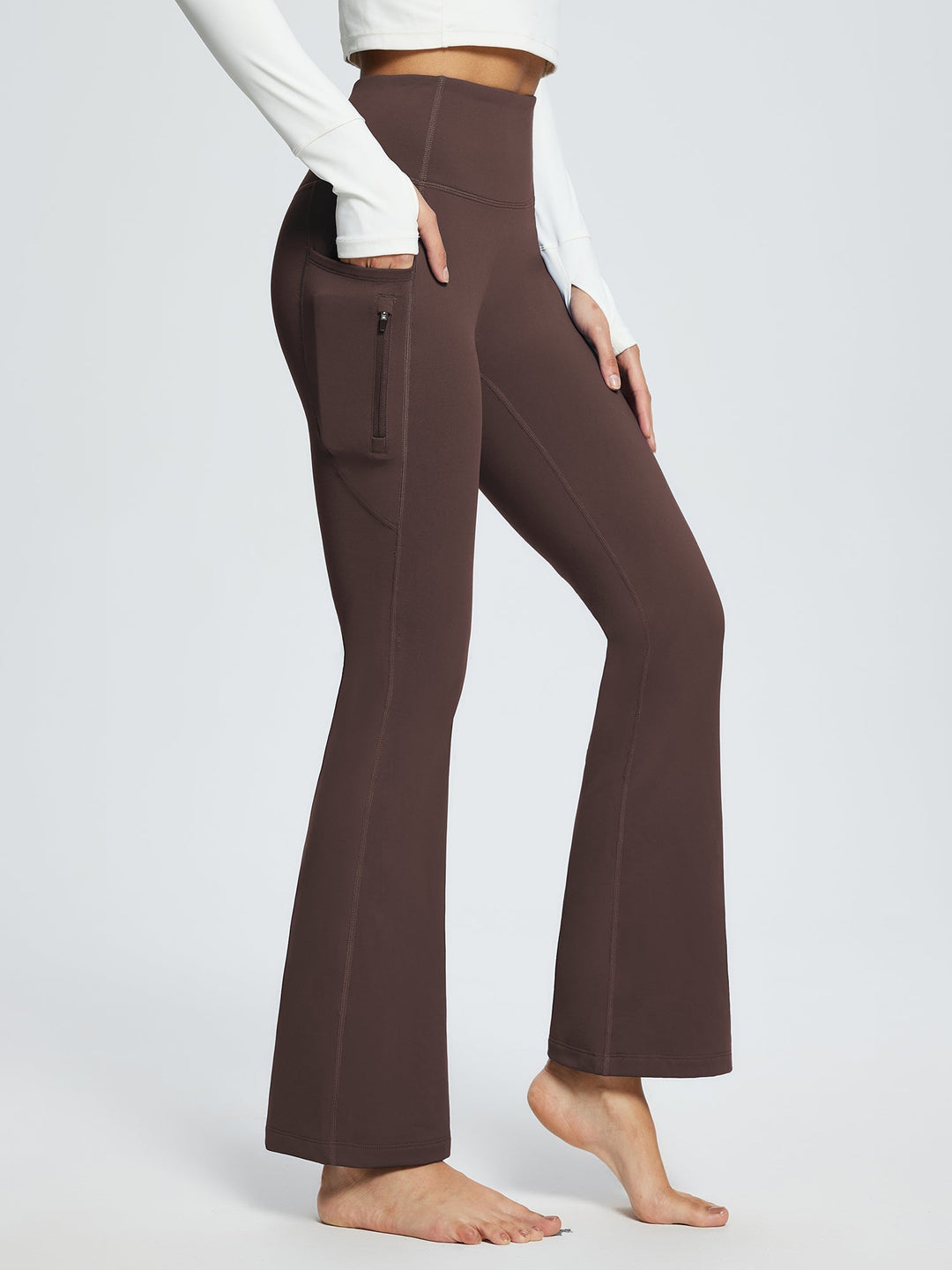 Emma | Varm Vinterhög Midja Bootcut Byxor 6