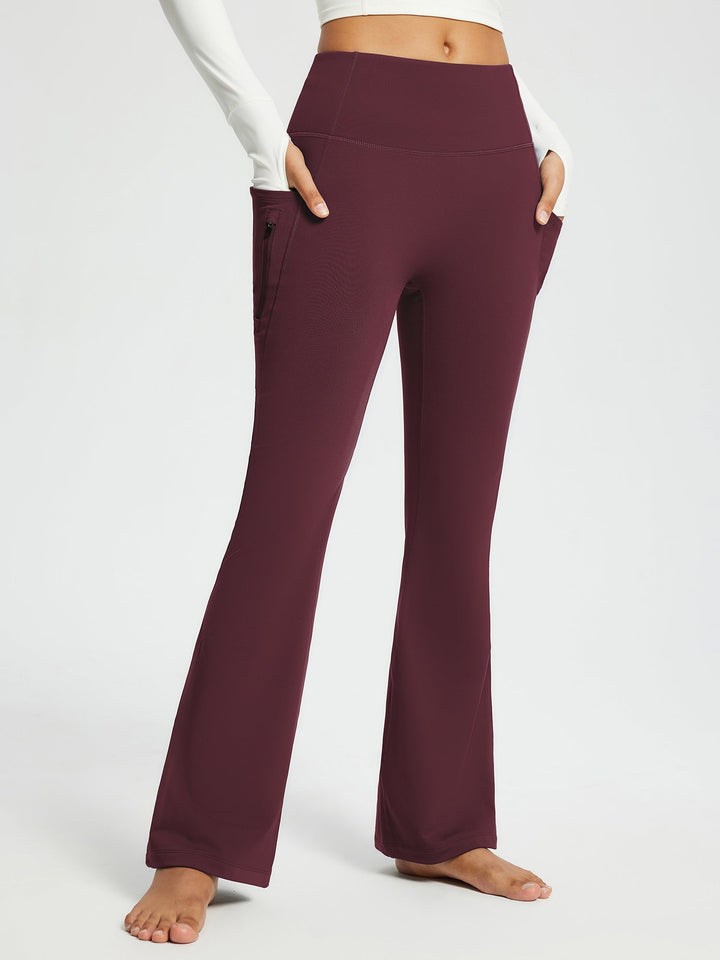 Emma | Varm Vinterhög Midja Bootcut Byxor 9