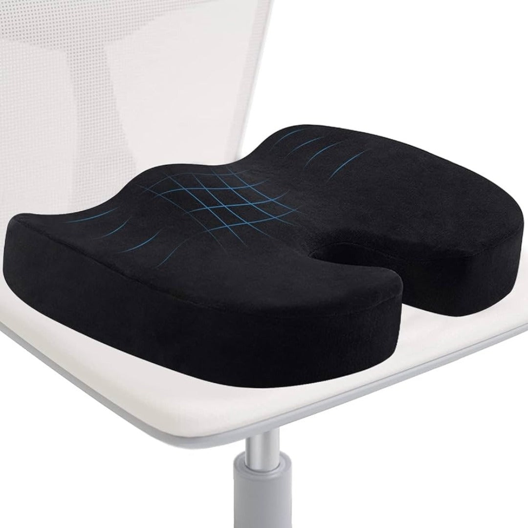 Ergonomisk Sittkudde med Memory Foam för Bättre Hållning | Andningsbar och Mobil Design för Komfort och Avlastning 3