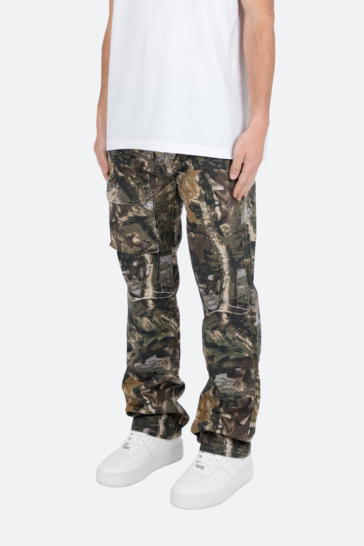 Ethan | Avslappnad Baggy Hunter Camo Jeans med Vintagetvätt 3