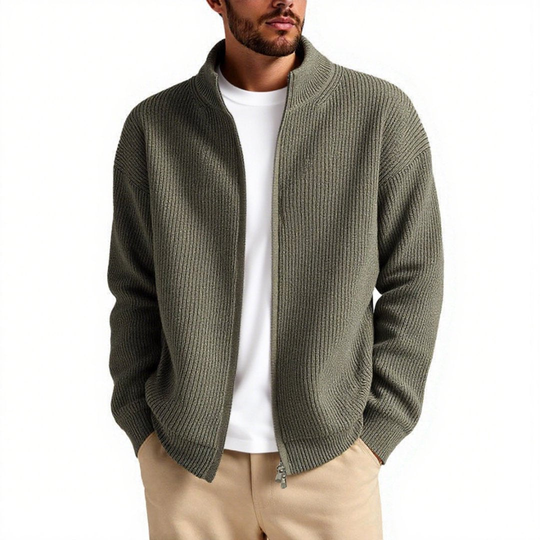 Ethan | Avslappnad Cardigan med Öppen Front 2