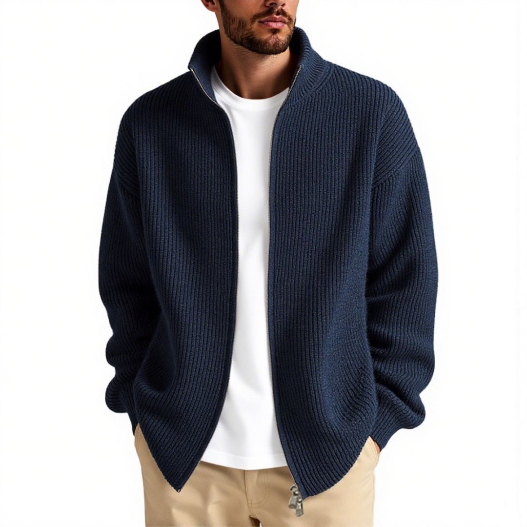 Ethan | Avslappnad Cardigan med Öppen Front 4