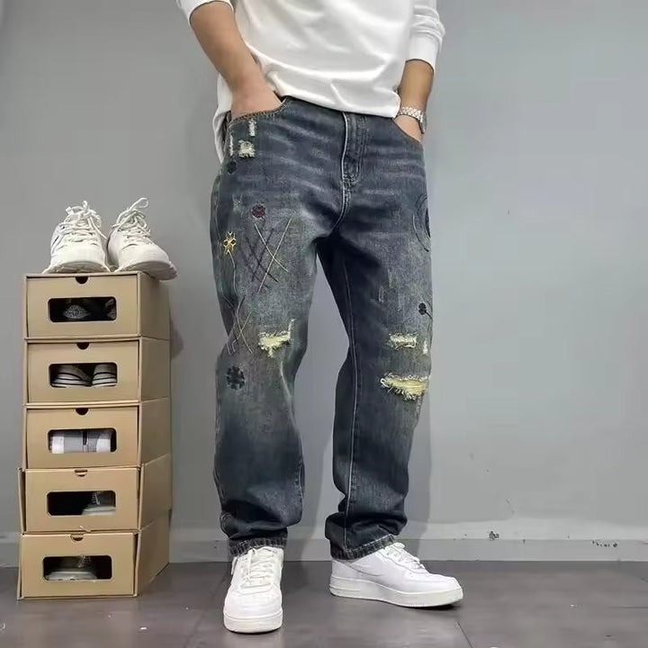 Ethan | Avslappnad Distressed Herr Jeans 4