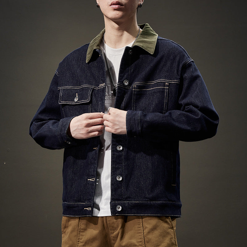 Ethan | Avslappnad Höst Denimjacka med Sidofickor 3
