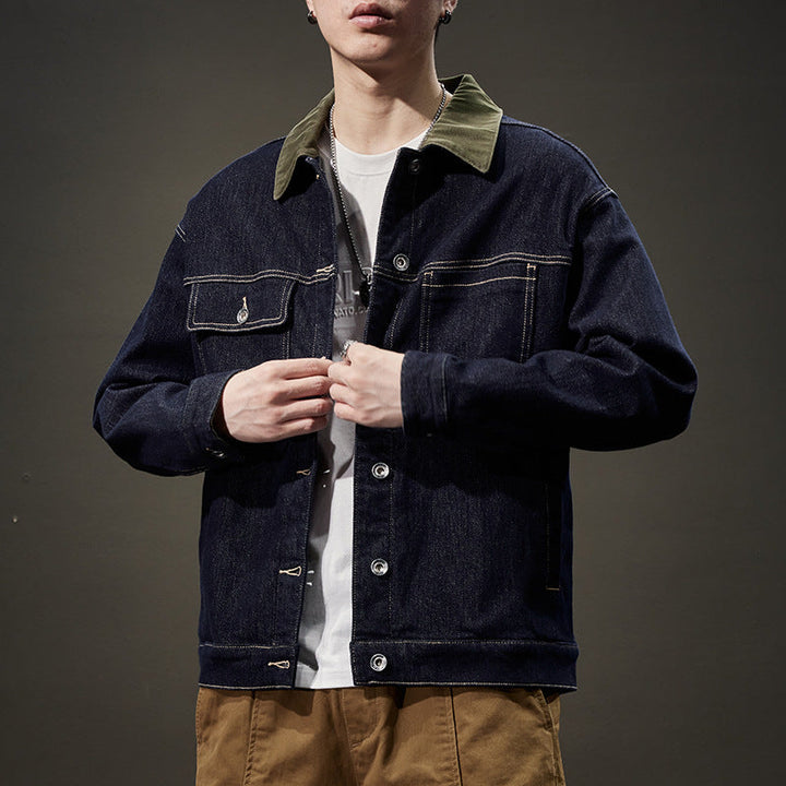 Ethan | Avslappnad Höst Denimjacka med Sidofickor 3