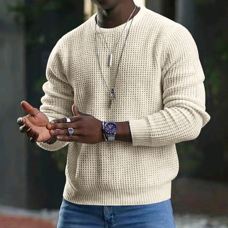 Ethan | Avslappnad Mjuk Långärmad Pullover-Tröja 1